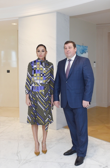 встреча ректора Сеченовского университета Петра Глыбочко и Первого вице-президента Азербайджана Мехрибан Алиевой.